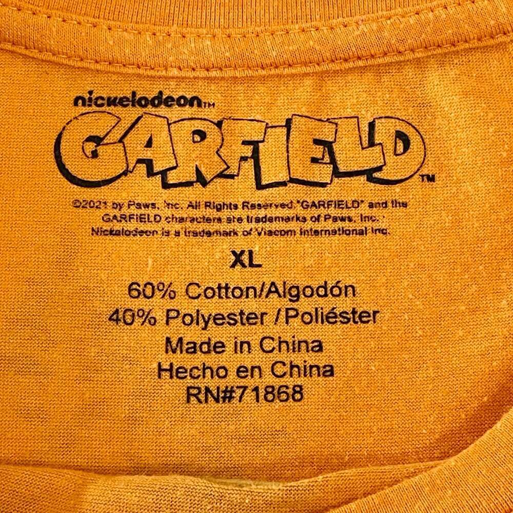 Nickelodeon Garfield Graphic Halloween Pumpkin T-Shirt Orange XL - Picture 2 of 2